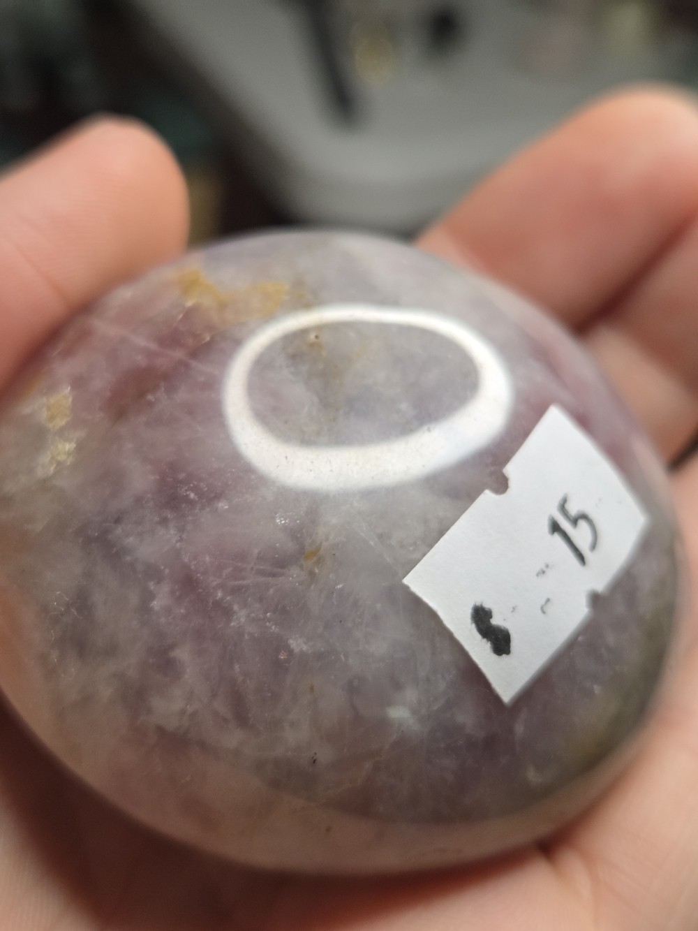 Pink Tourmaline Palmstone - Picture 13 of 16